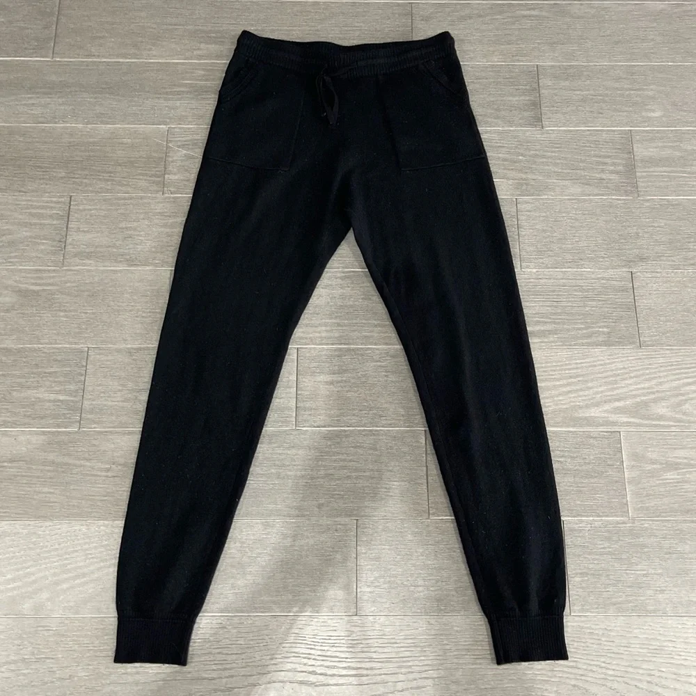 Palmer & Purchase 100% Cashmere Jogger Pants S High Rise Minimalist Quiet Luxury